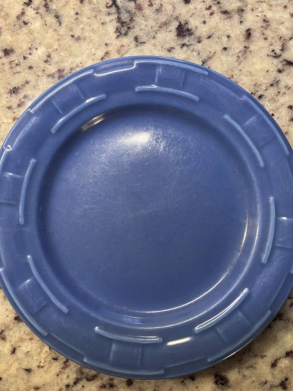 Longaberger Woven Traditions 9” luncheon/salad plate in Cornflower blue